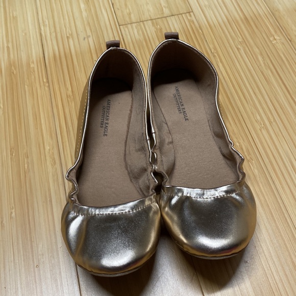 Cute metallic rose ballet flats - Picture 2 of 2